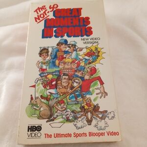 The Not So Great Moments In Sports Vtg HBO Video Bloopers VHS Cassette 1985 1987